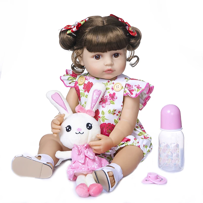 

55CM Bebe Doll Reborn Toddler Girl Doll Full Body Silicone Soft Real Touch Princess Doll Toys for Children Christmas Gifts