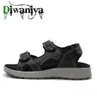 Сандалии Diwaniya мужские из натуральной кожи, Уличная обувь для походов, удобные повседневные пляжные тапочки, лето 2021