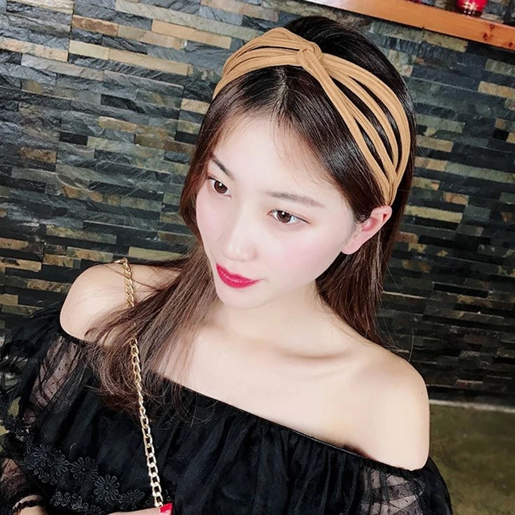 Летняя корейская мода, широкая повязка для волос, резинка для волос для женщин и девочек, повязка на голову, аксессуары для женщин, головной убор, повязка на голову
