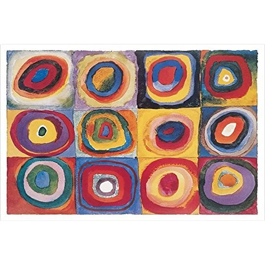 

Buyartforless Color Study Squares (Farbestudie Quadrate) by Wassily Kandinsky Art Print Poster Abstract