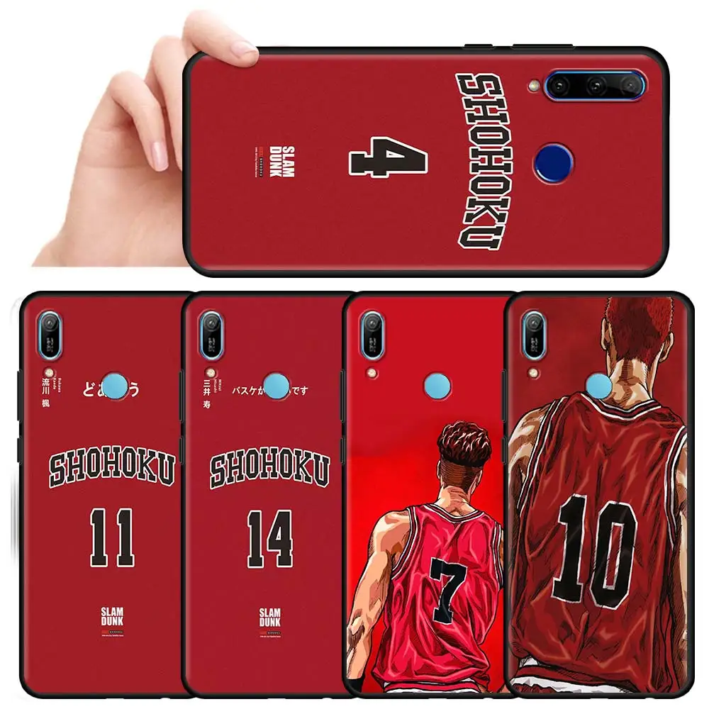 

Slam Dunk Anime Cover for Huawei Y6 Y7 Y9 2019 Honor 9X Pro 20 Lite Play 9A 8X 30i Y6p Y8s Y8p 9S 8S 10 Phone Case Shell