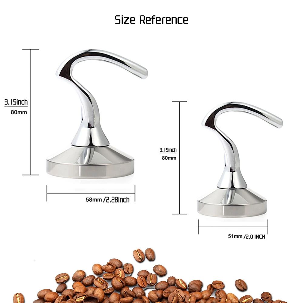 

Breville Delonghi Krups Barista Espresso Maker Grinder Tamper 51/54/58mm Stainless Steel Coffee Distributor Coffee Powder Hammer