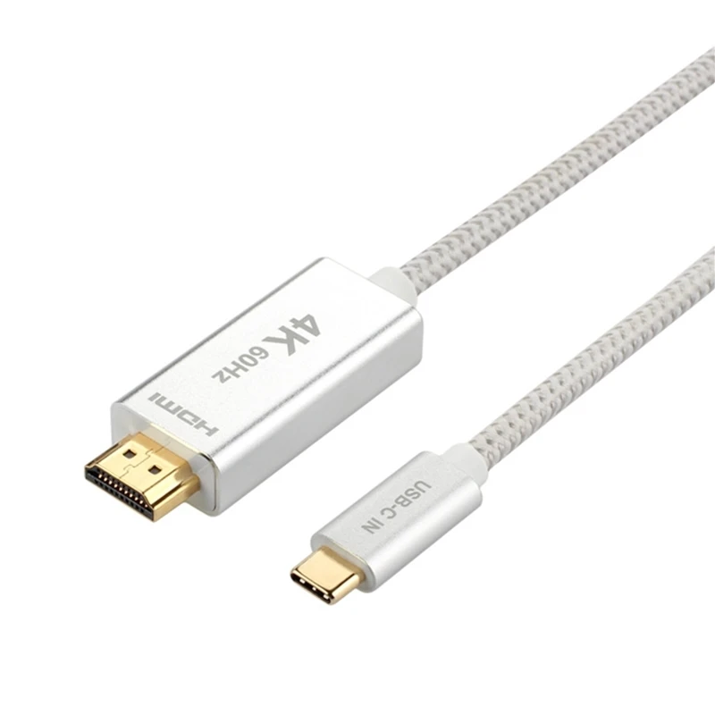 

3m 2m USB 3.1 Type-c to HDMI-Compatible 4k 2k HDTV Cable for Macbook & Galaxy S8 & XPS13 & Laptop