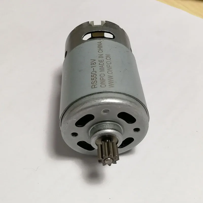 RS550 Мотор 9 12 Зубцов DC 9,6В 10,8В 12В 14,4В 16,8В 18В 21,6В 3,17мм Вал Для Беспроводного Зарядного Дрели и Отвертки Аксессуары.