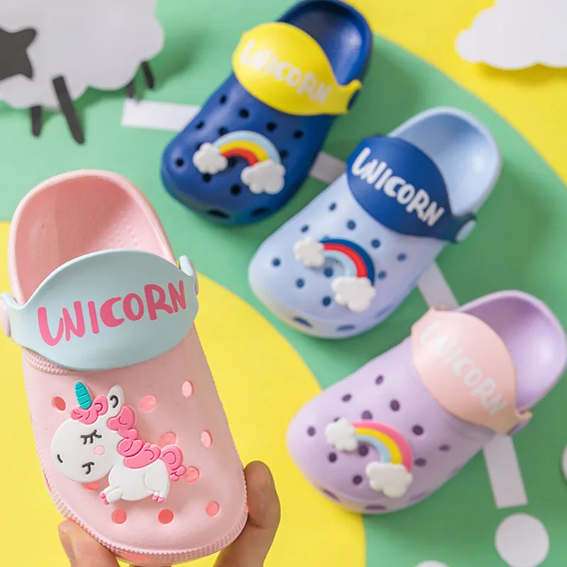 Детская обувь детские тапочки летние Нескользящие шлепанцы для девочек пляжная