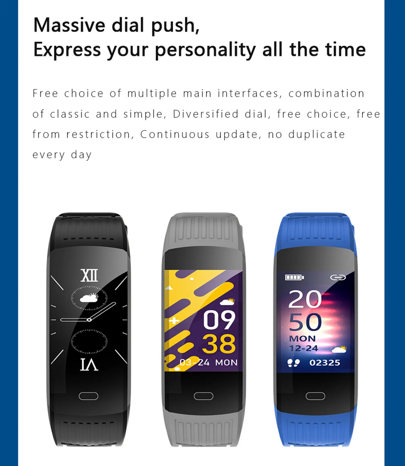 

2021 Smart Bracelet Men Color Screen Smart Watch Women Waterproof Fitness Wristband Blood Pressure Monitor Sports Smartwatch