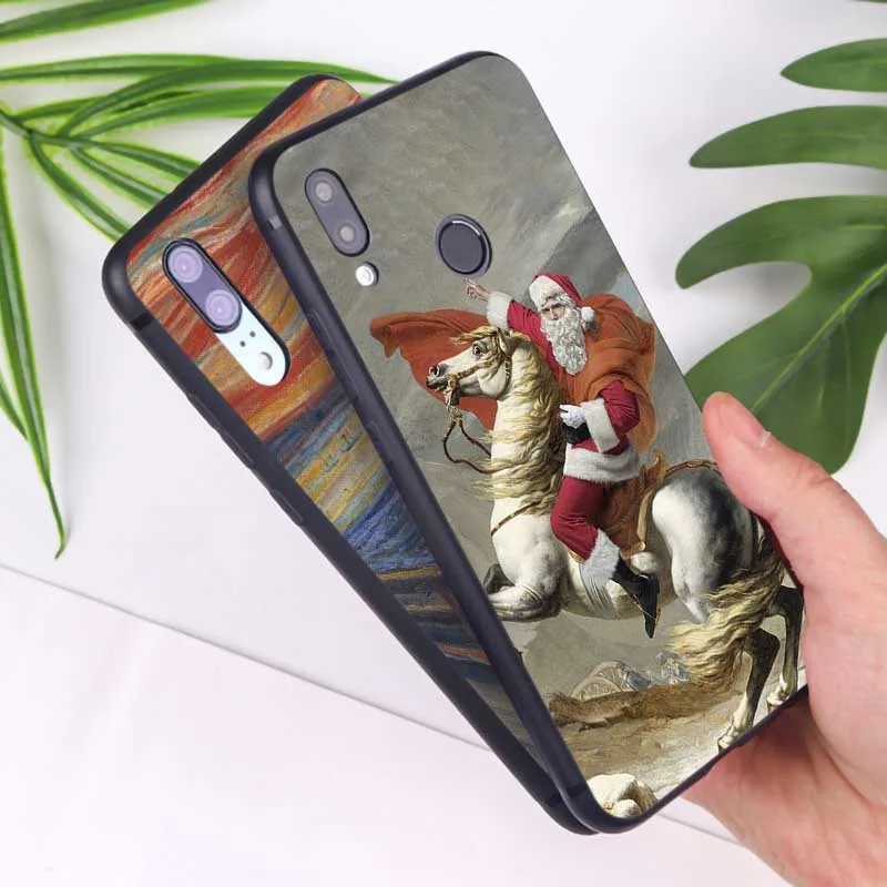 For xiaomi redmi note 7 k20 pro 5 6 4x 7a Clear Soft Silicone Phone Case Mona Lisa Pat Cat Art Aesthetics |