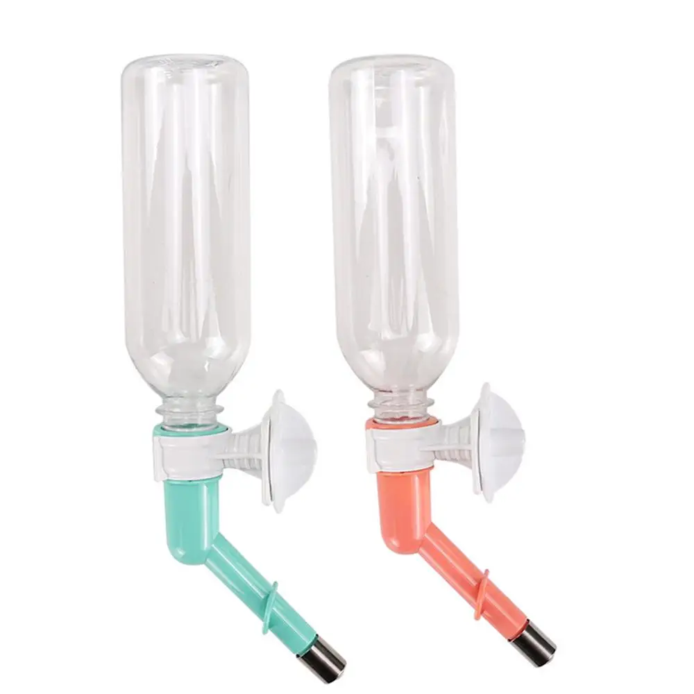 

Hanging Pet Water Bottle Hamster Rabbit Plastic Drinker Dispenser Cat Drinking Fountain Head Pipe Kettle Automatic Drink Bottles