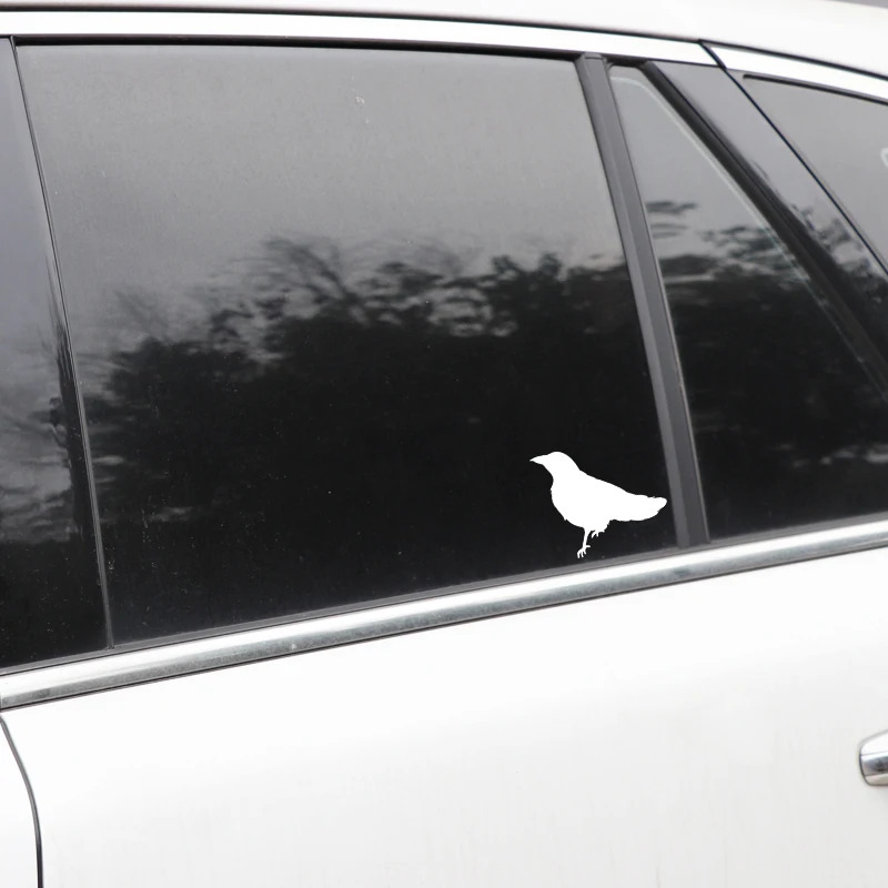 

YJZT 15.3CM*14.4CM Bird Pattern Decoration Car Trunk Vinyl Decal Car Sticker Black/Silver C4-2636