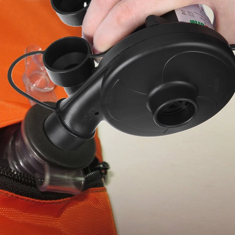 

Electric Air Pump High Pressure Quick-Fill Swimming Pool Air Pump Air Inflator with 1 Nozzle for Home Boat EU Plug