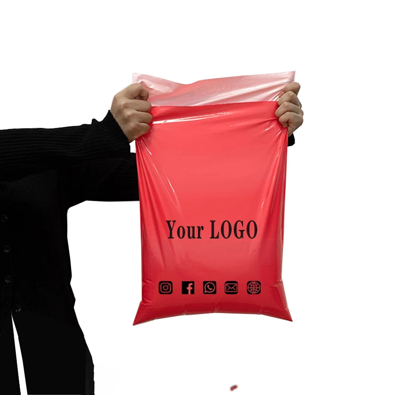 50Pcs/Lot Plastic Mailer Envelope Courier Bag Poly Shipping Mailing Color Packaging Parcel Storage Custom Print Logo