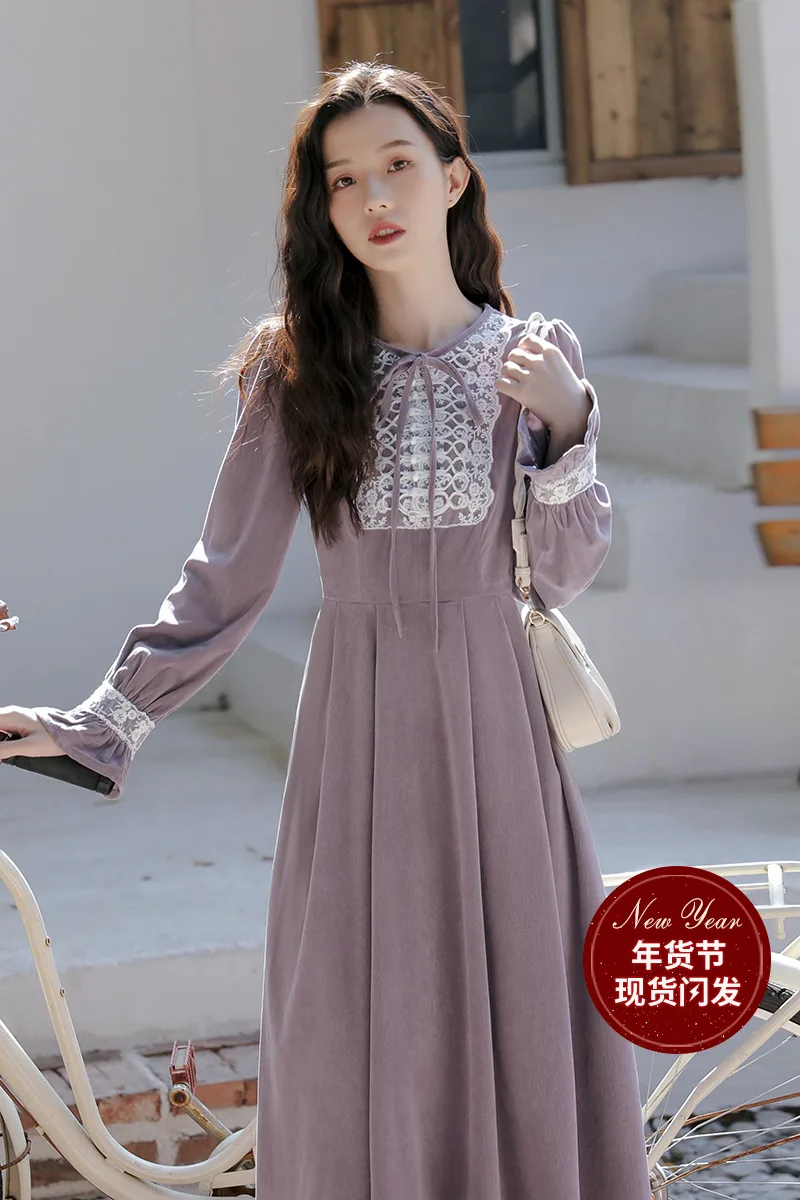 

Dresses for Women Summer 2020 New Long Dress Inner Wear Base Retro French Dress Women's Autumn and Winter Dresses