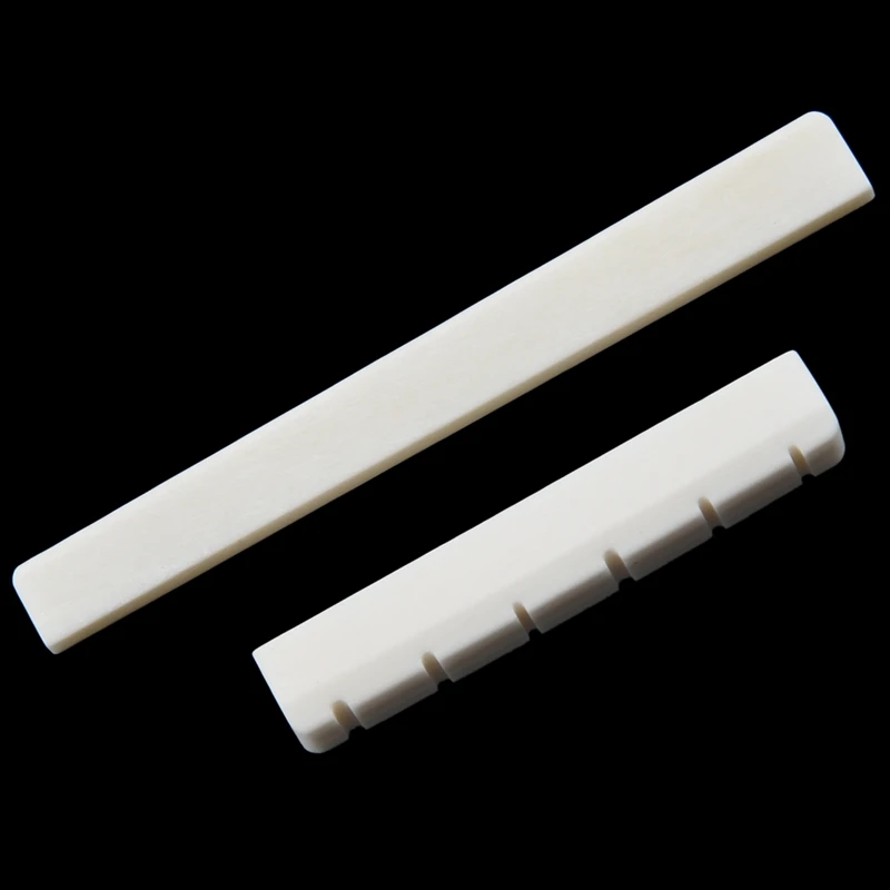 

Classical Guitar Bone Slotted Saddle Nut Set