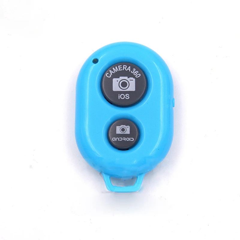 Blue Мини 433 МГц беспроводной Bluetooth пульт дистанционного управления Смартфон камера затвора для селфи палка монопод Android IOS для iPhone 7 8 X - Цвет: Blue