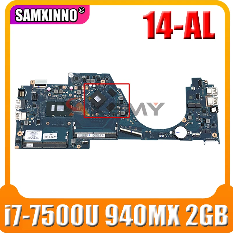 903706 001 аккумулятор большой емкости для HP 14 AL Материнская плата ноутбука DAG31AMB6D0 601 с