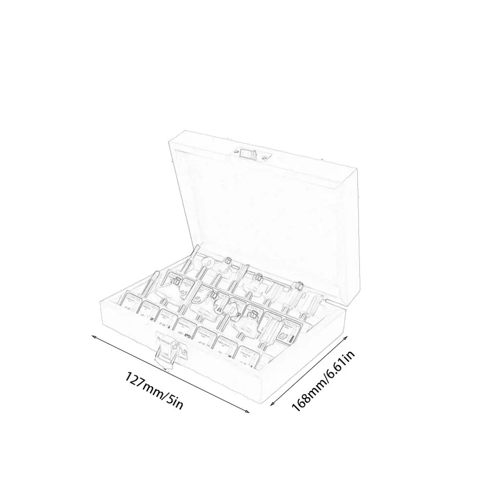 

Woodworking Milling Cutter Trimming Machine Cutter Head Electric Wood Milling Engraving Machine Trimming Knife 12Pc/15Pc