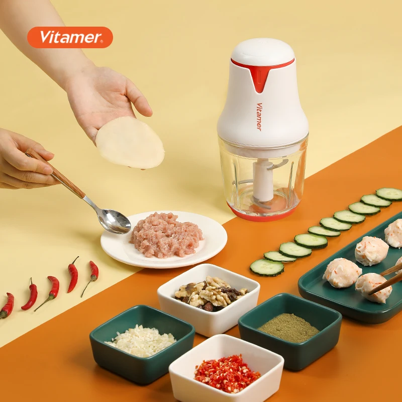 

Vitamer Portable Blender Electric Meat Grinder Food Processor Multifunctional Mixer Fruit Juice Machine Kitchen Chopper