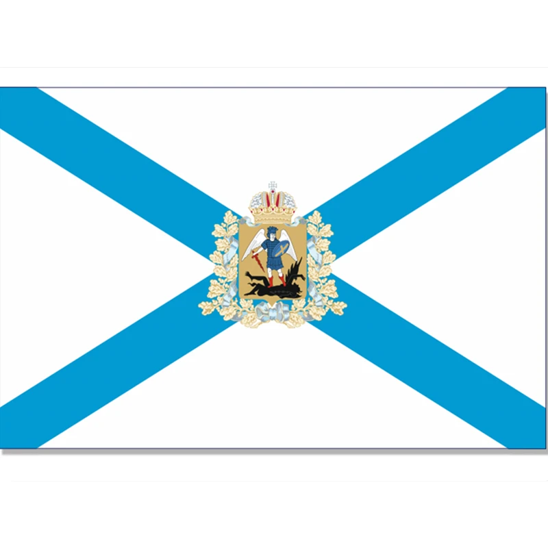 

Arkhangelsk Oblast Krai Flag Russia State Flag 100D Polyester brass grommets custom flag 60x90cm/90x150cm/120x180cm/150x240cm