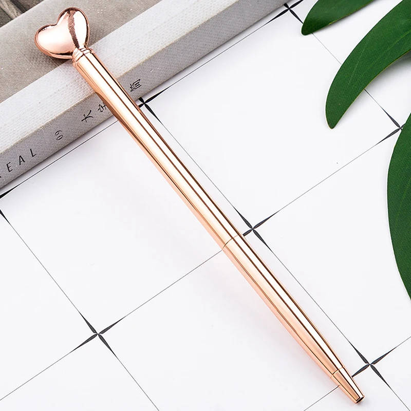 Heart Pen Cool Metal Love Ballpoint for School Office Writing Stationery | Канцтовары для офиса и дома