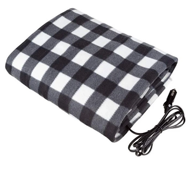

New 12V Car Electric Blanket 150X110cm Grid Energy-saving Warm Autumn and Winter Electric Blanket Warmtedeken Warming Products