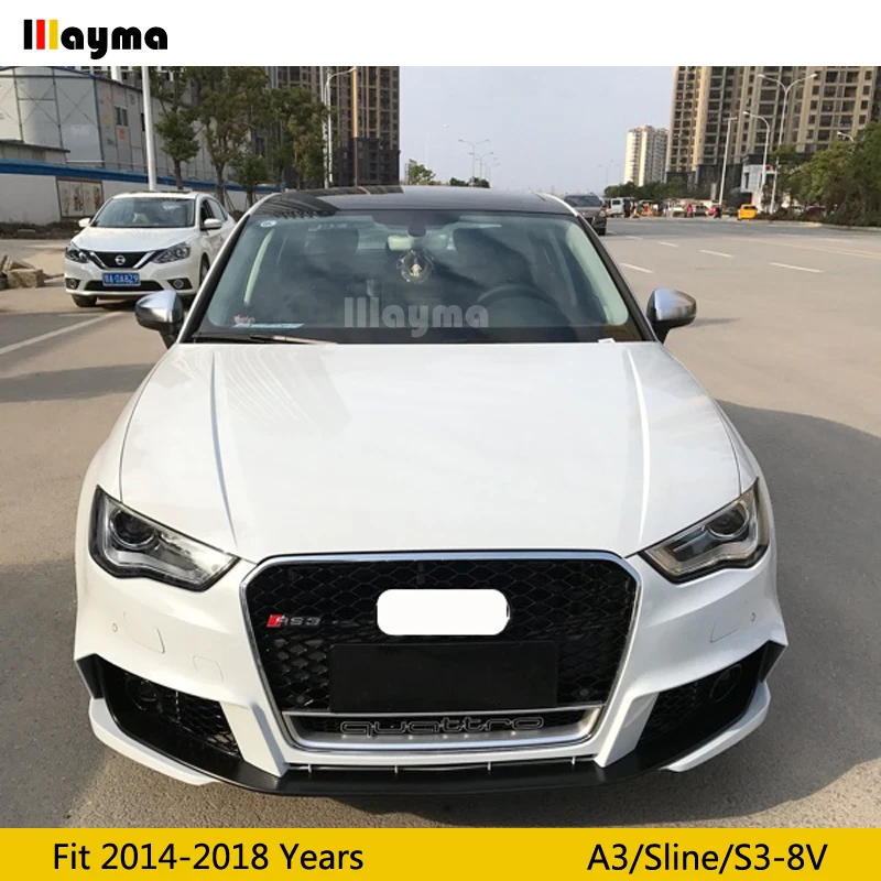 Хромированный ABS Зеркало Обложка для Audi A3 8V 2014 2015 2016 2017 2018 год Новый автомобиль