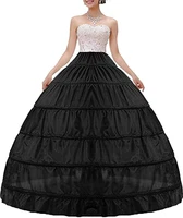 amazing women crinoline petticoat a line 6 hoop skirt slips long underskirt for wedding bridal dress ball gown