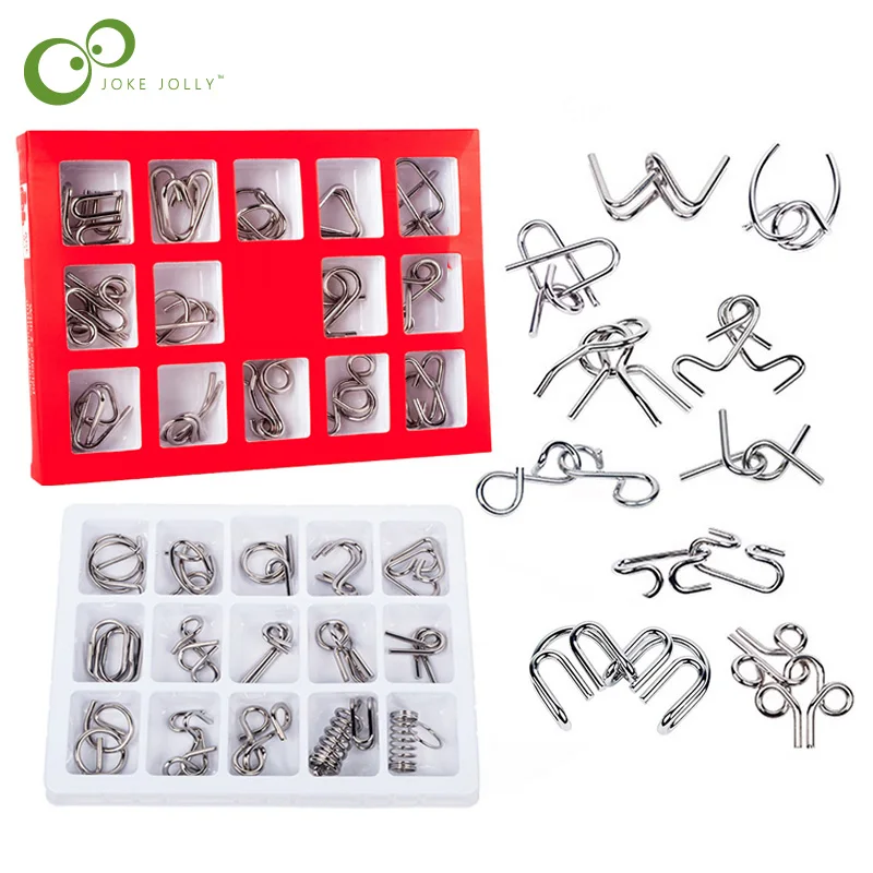 Монтессори металлик 15 шт./компл. металлическая проволока игрушки для детей