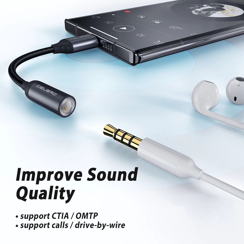 Адаптер для наушников с USB Type C на 3 5 мм адаптер Samsung Note 20 S20 Ultra разъемом Oneplus Nord 8 7 7t