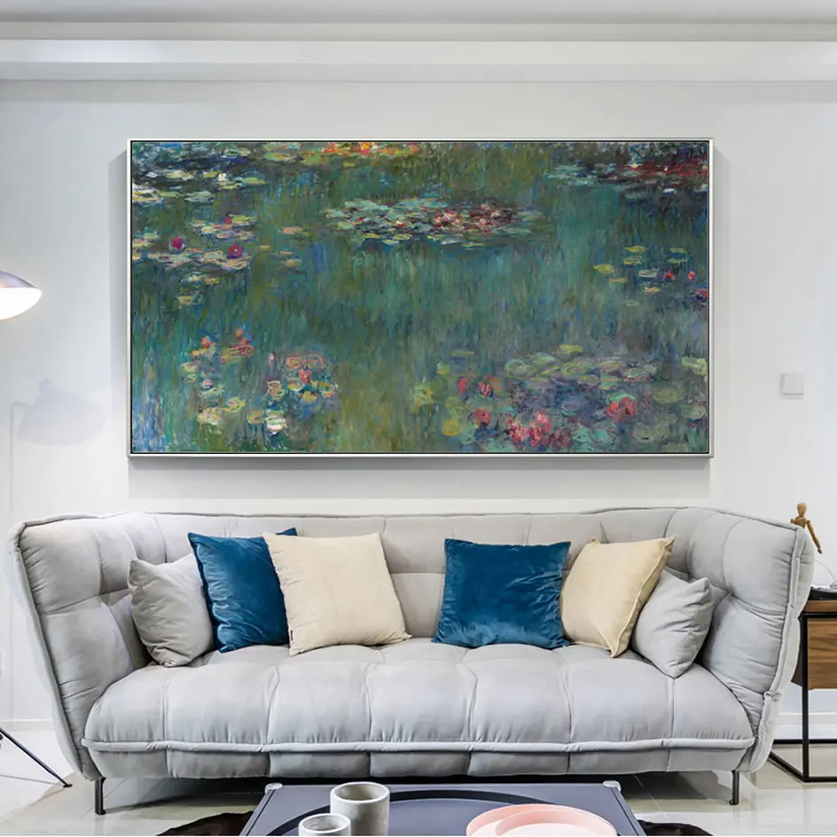 Monet Водяные лилии холст искусство картины репродукции импрессионист цветок