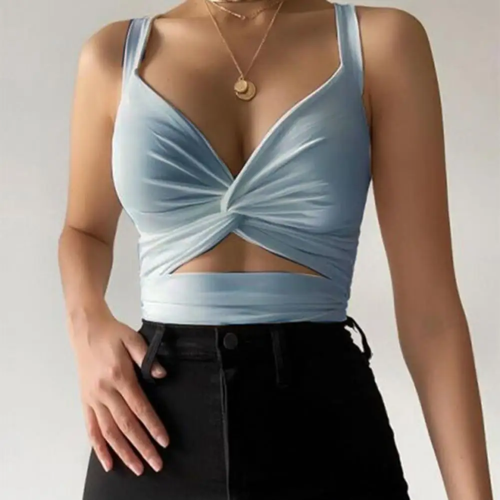 

Women Plus Size Vest Crop Tops Fashion Wireless Lingerie Sexy V-Neck Underwear Tank Top Women Deep V Back Underwear Camisole