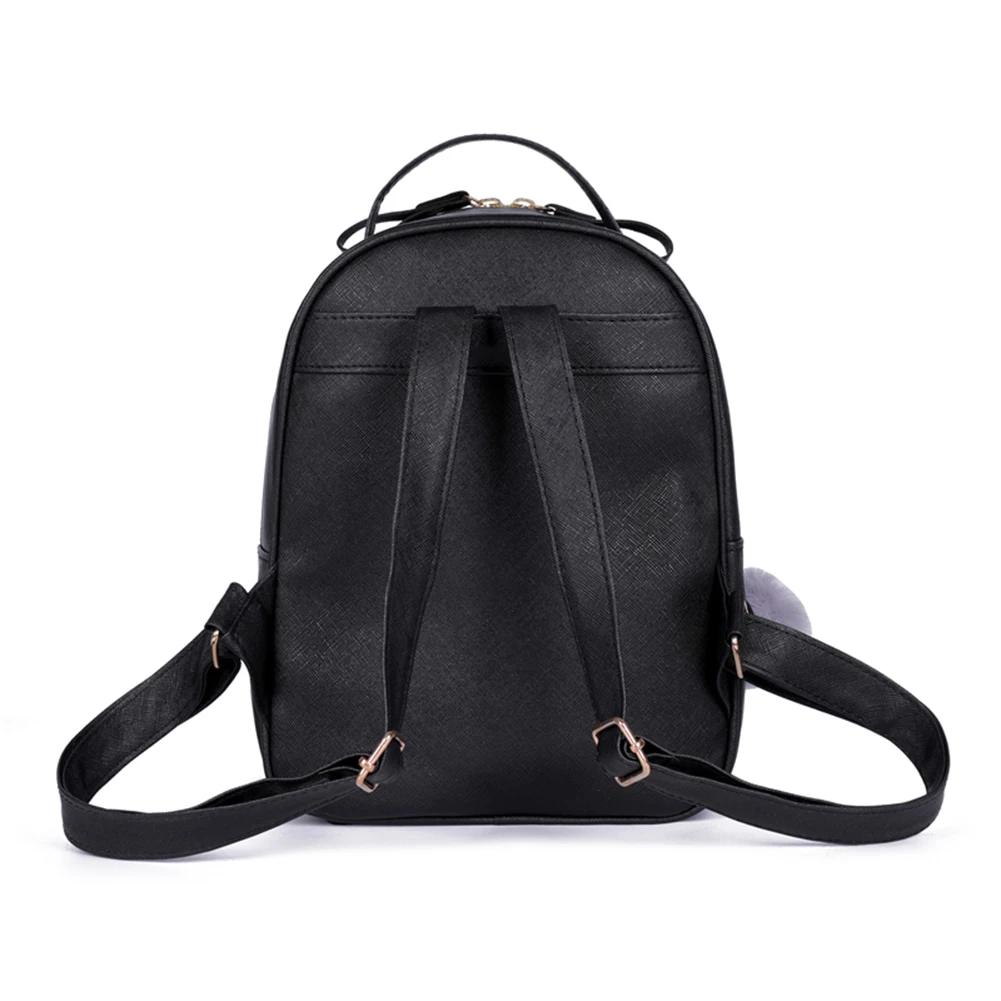 Женский рюкзак для подростков, рюкзак из искусственной кожи, школьные сумки для девочек, мультяшный Кот, квадратный ранец, светильник, сумка на плечо, Mochila Mujer