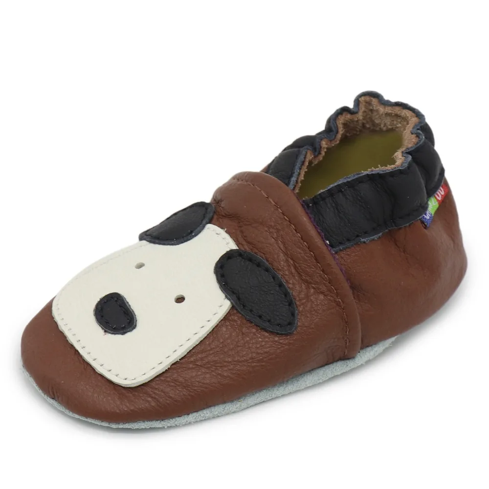 Shoeszoo/детская обувь из мягкой натуральной кожи для новорожденных мальчиков и девочек; нескользящая обувь для малышей от 0 до 24 месяцев