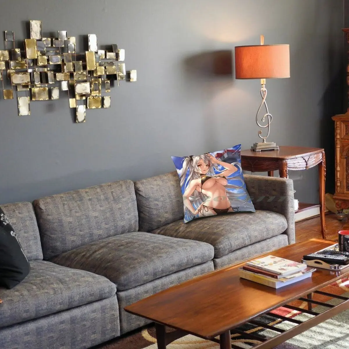 Чехол для подушки с принтом эуген наволочка из хлопка и льна мультяшным японским