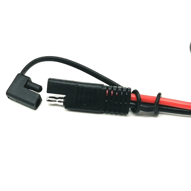 

50LC Waterproof and Dustproof Cover SAE Adapter 12AWG Cablefor Pre-Wired RV Boat Charge Battery Solar Panel-30cm/11.81"