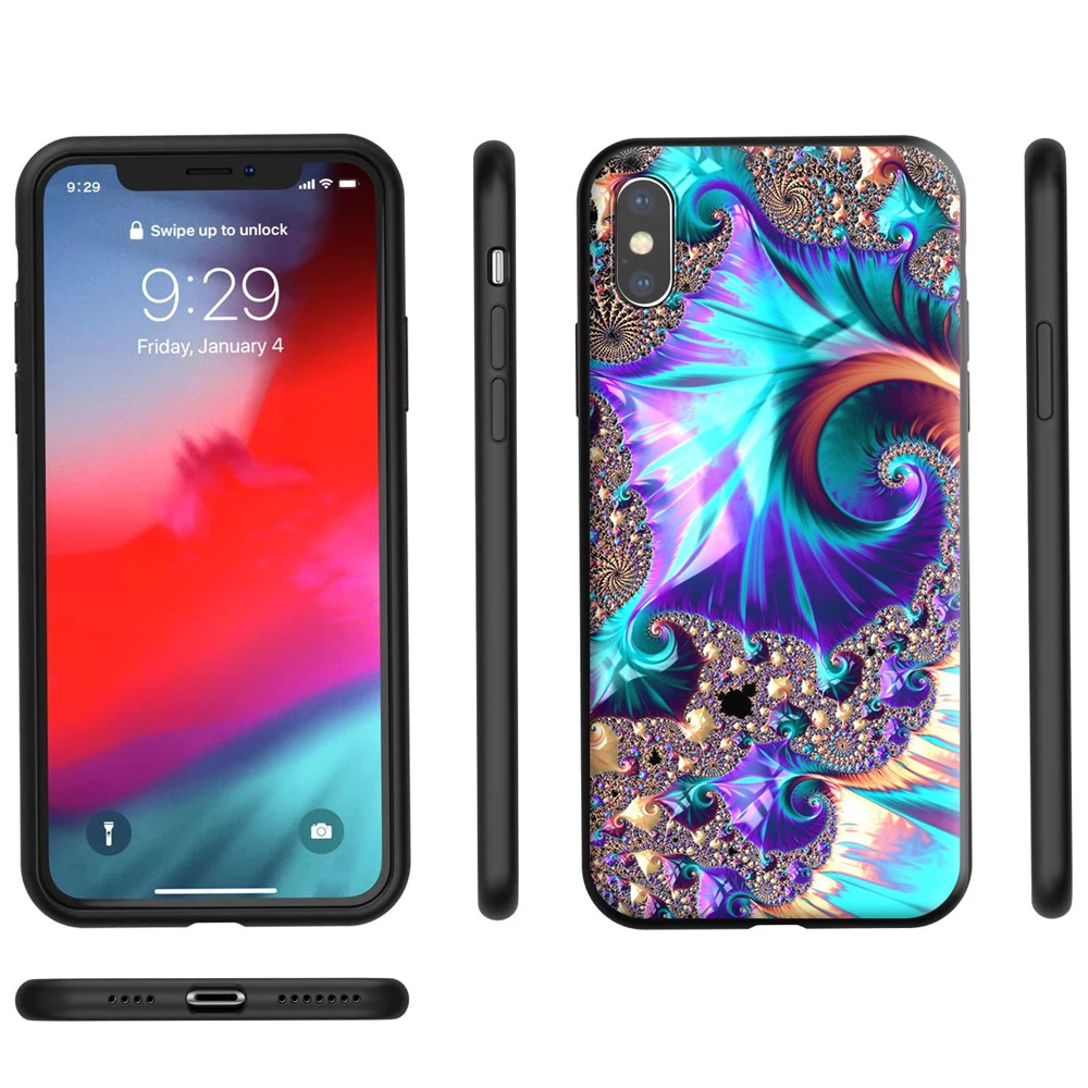 Абстрактный яркий силиконовый чехол Lsd Trippy для Apple iPhone 13 12 Mini 11 Pro XS X XR Max 8 7 6S 6 Plus SE 5S