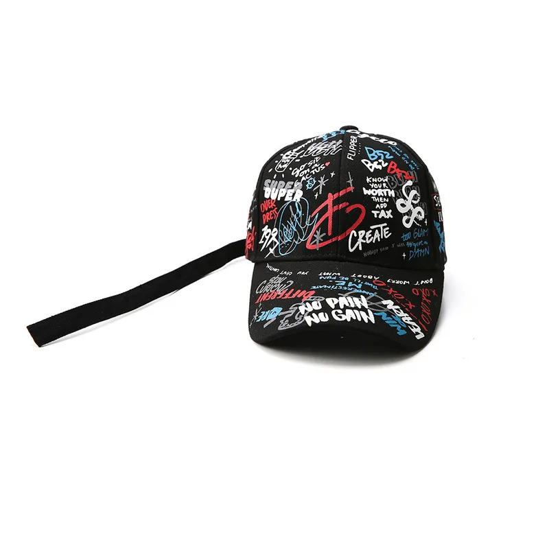 

ABMR Spring Street Graffiti Baseball Cap Korean Style Bonnet Dad Hat Summer Sun Hats for Men Women Fashion Hip Hop Snapback Caps