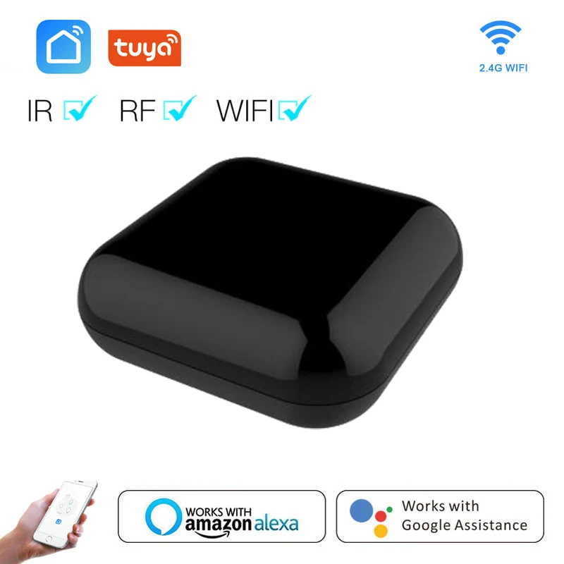 

WiFi ИК + Радиочастотный пульт управления Умный дом Blaster инфракрасный беспроводной пульт дистанционного управления через Smart Life Tuya работает с ...
