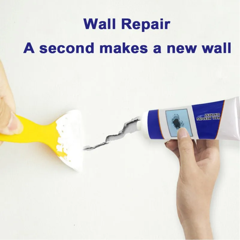 250g Wall Repairing Ointment Universal Mending Paste Repair Cream Grout Beautiful Sealant for Cracked Peeled Holes Wall+Scraper |