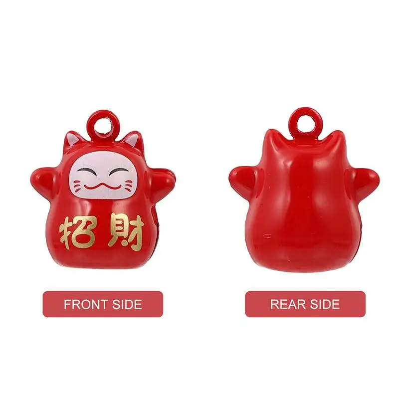 

1 Set 6Pcs Fortune Cat Shape Bells Pet Bells DIY Supplies (Assorted Color)