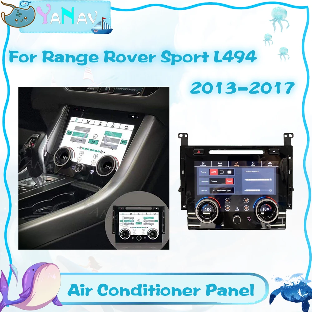 

Touch LCD Digital AC Panel For Land Rover Range Rover Sport L494 2013-2017 Air Conditioner Panel Android Multimedia Player