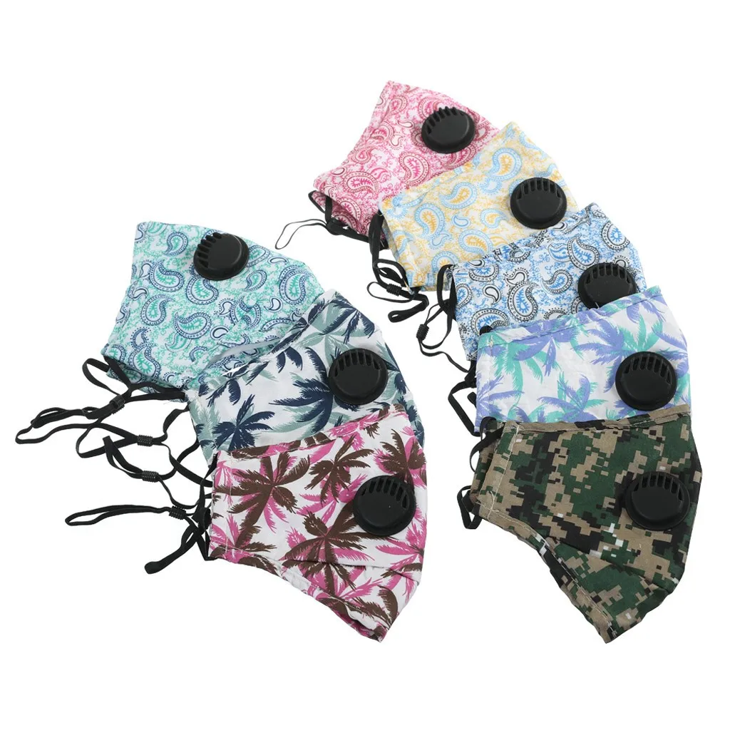 Мужская и женская хлопковая маска с защитой от пыли загрязнения воздуха дышащий