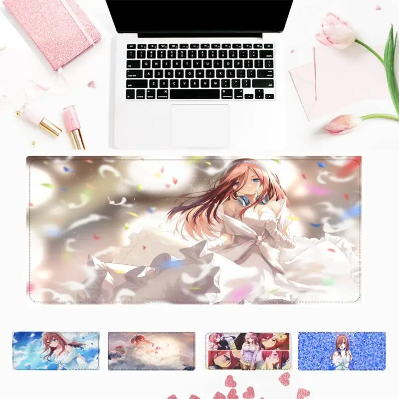 

The Quintessential Quintuplets Miku Nakano Gaming MousePad Large Big Mouse Mat Desktop Mat Computer Mouse pad For Overwatch