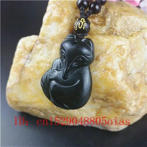 Сертифицированный китайский натуральный черный зеленый нефрит Феникс ожерелье