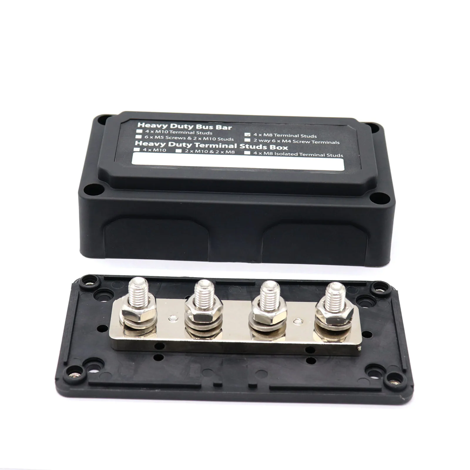 

300A Junction Block M8 Bus Bar 4 Stud Power Distribution Block Functional Power Block Superior Post Battery Junction Block