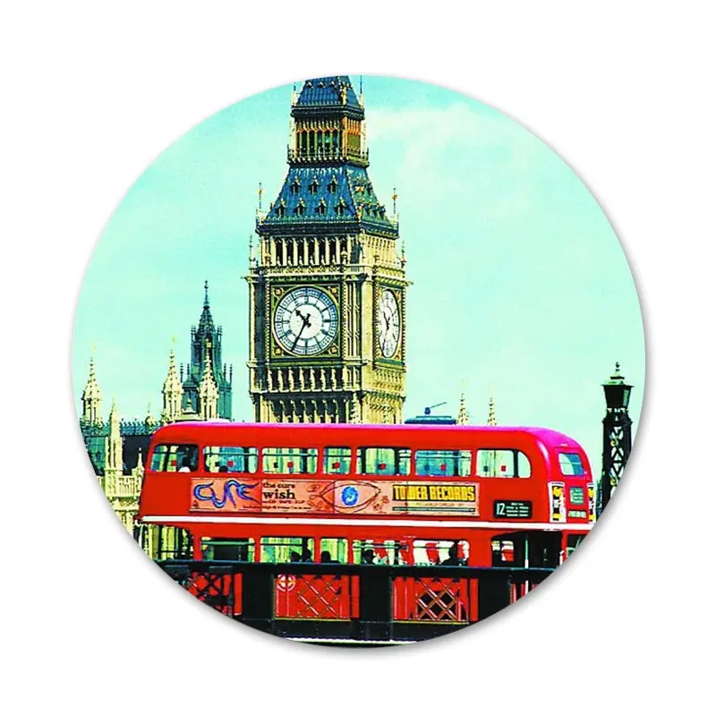 Лондонский автобус Англия телефон Биг Бен значки значок Металлические Значки
