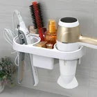 Держатель для фена для ванной комнаты, настенный органайзер для хранения шампуня, набор аксессуаров для ванной комнаты