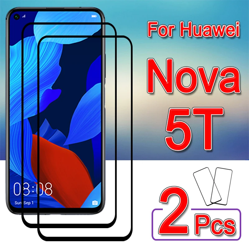 Защитное стекло для huawei Nova 5 t 2 шт. защитная пленка экрана Nova5T T5 закаленное