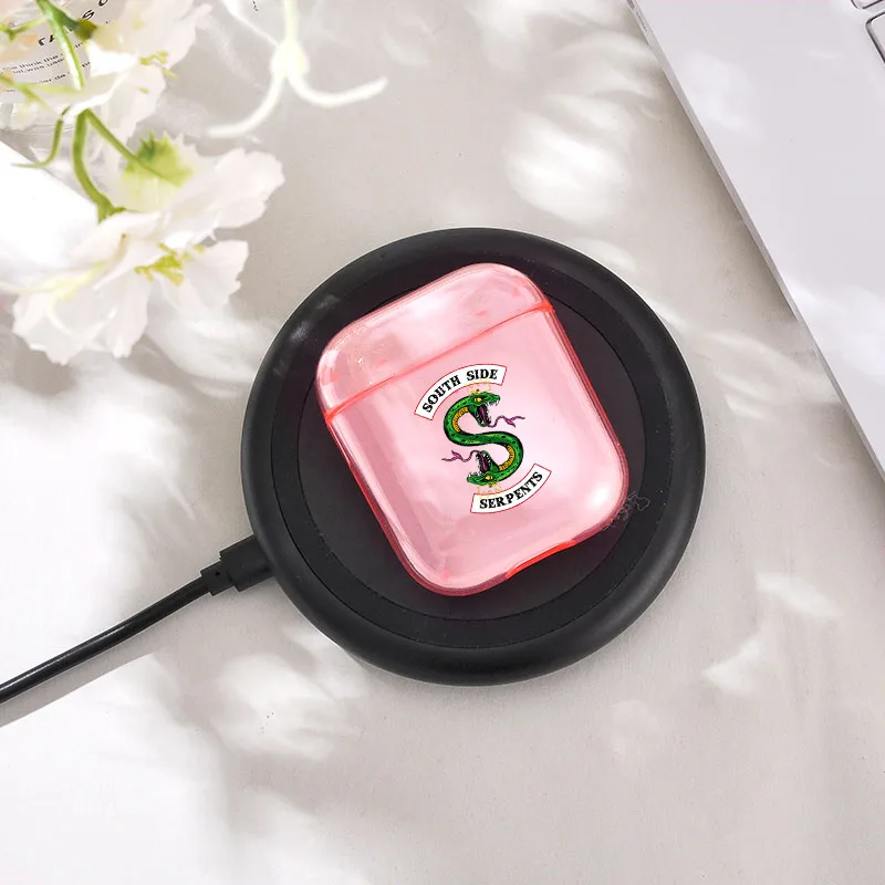 Чехол Airpod для Airpods 2 1 чехол RIVERDALE TV Show розовый прозрачный силиконовый мягкий