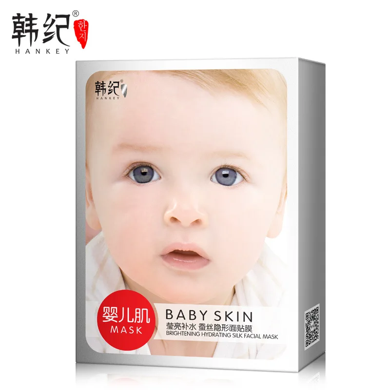 

Moisturizing Baby Silk Mask Oil Control Hyaluronic Acid Facial Mask Refreshing Brighten Whitening Anti Aging Face Skin Care M