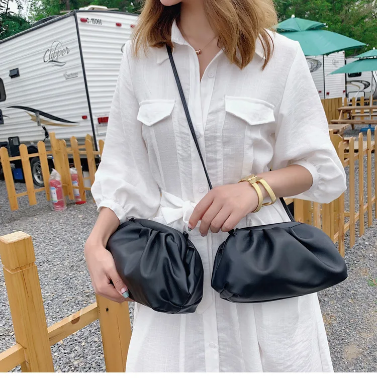 Женская сумка через плечо из искусственной кожи сумки hobo повседневные пельменты